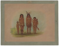 Four Sepibo Indians, George Catlin, 1854/1869