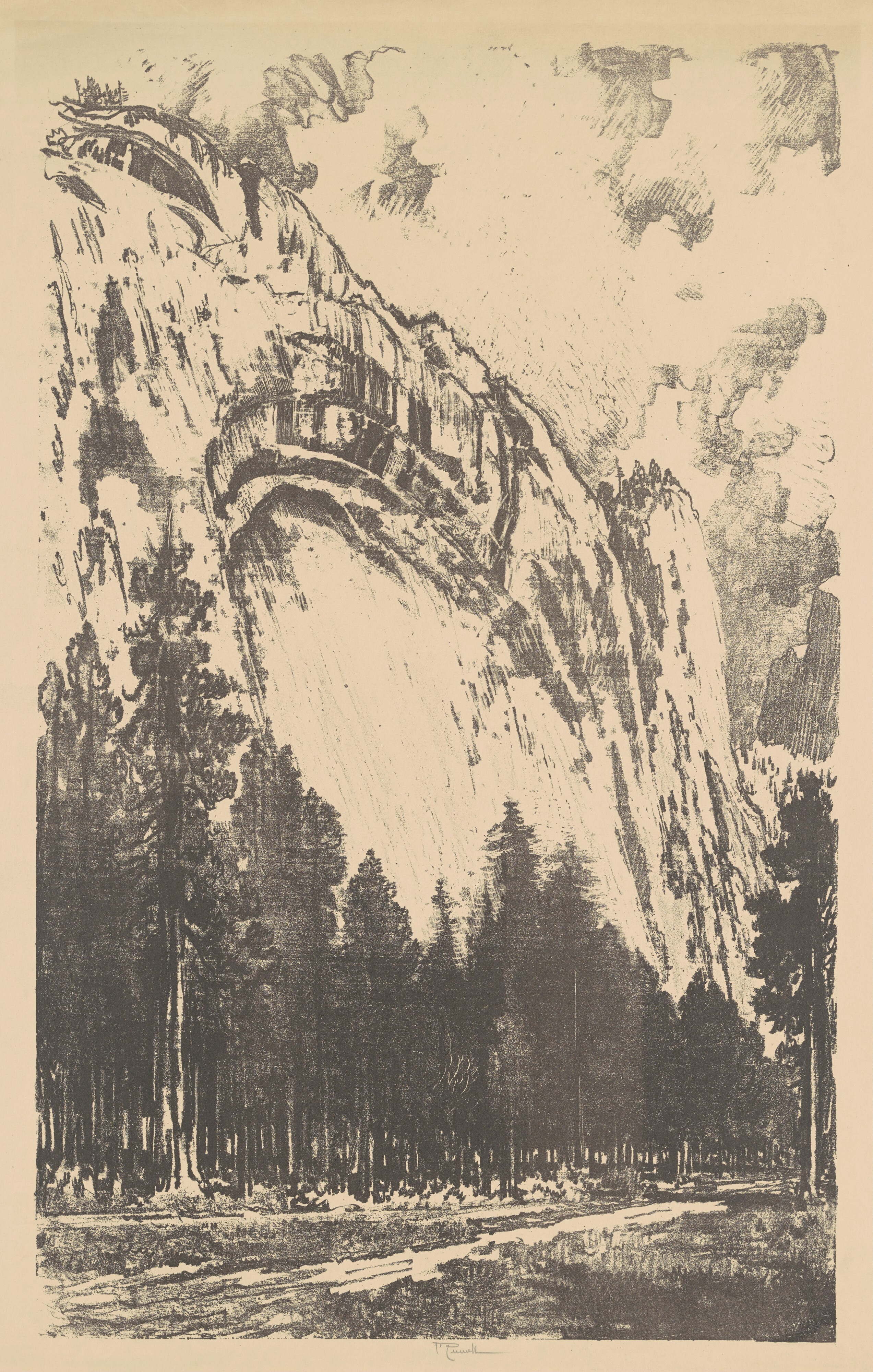 The Yosemite Valley by Joseph Pennell