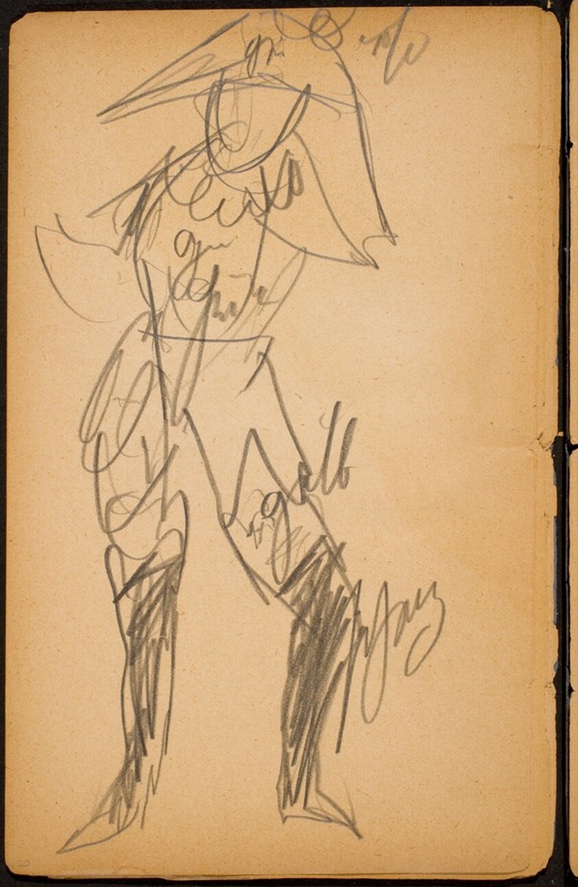 Figur im Harlekinskostüm (Figure in Harlequin's Costume) [p. 20]