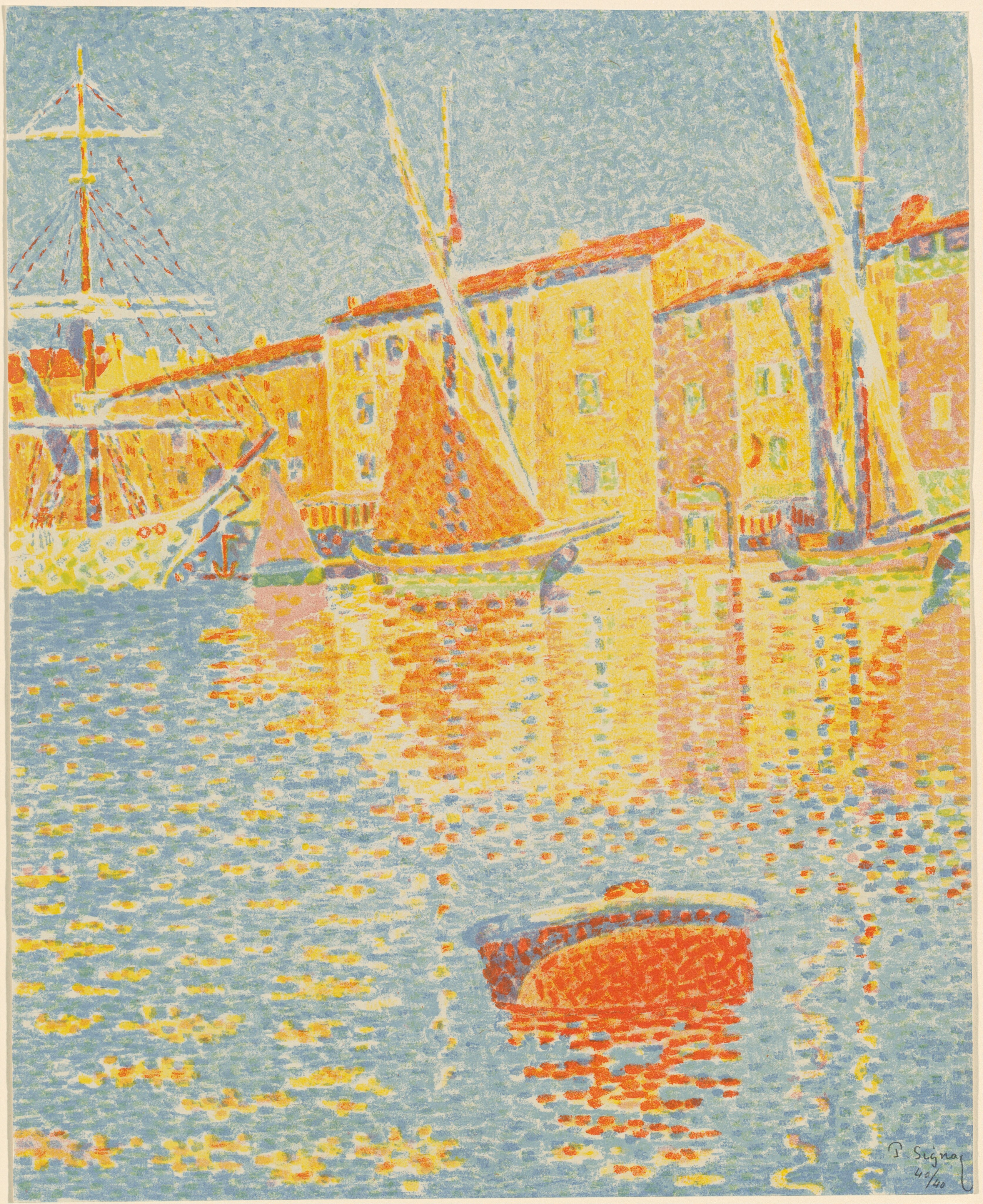 St. Tropez: The Port (Saint-Tropez: Le port) by Paul Signac
