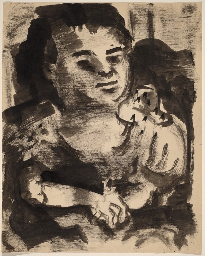 Bust Length Portrait of a Young Girl [recto]