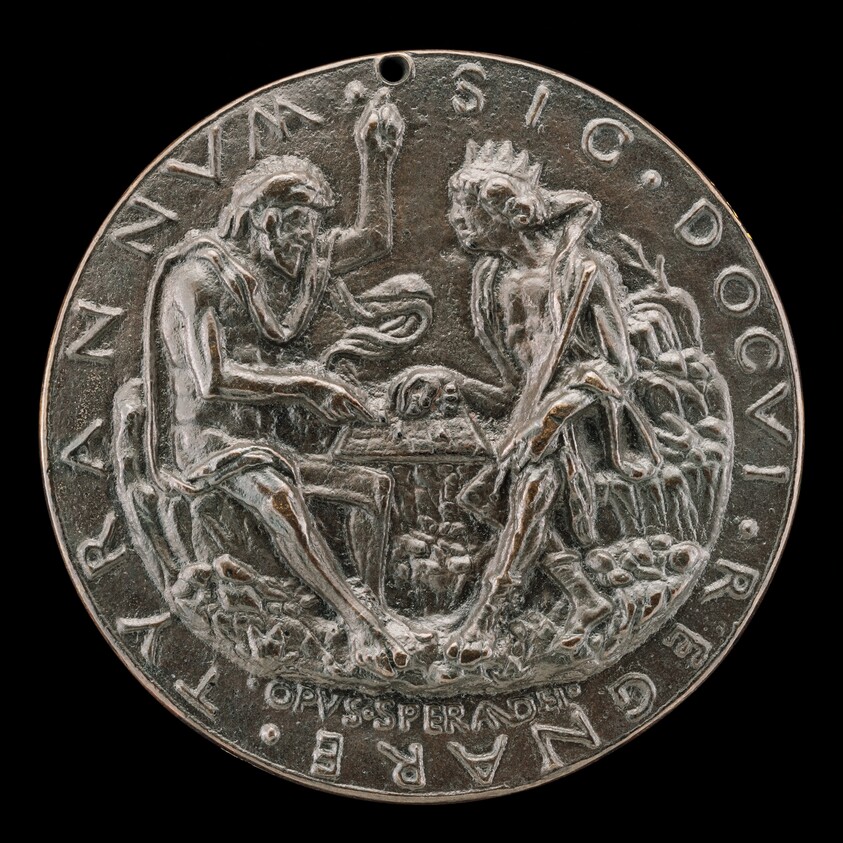 King Evilmerodach and a Philosopher [reverse]