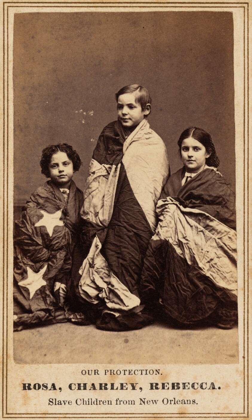 Our Protection. Rosa, Charley, Rebecca. Slave Children from New Orleans.