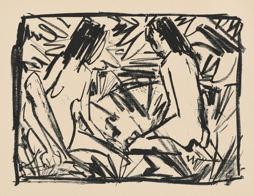 Badende (Bathers) from Deutsche Graphiker der Gegenwart (German Printmakers of Our Time)
