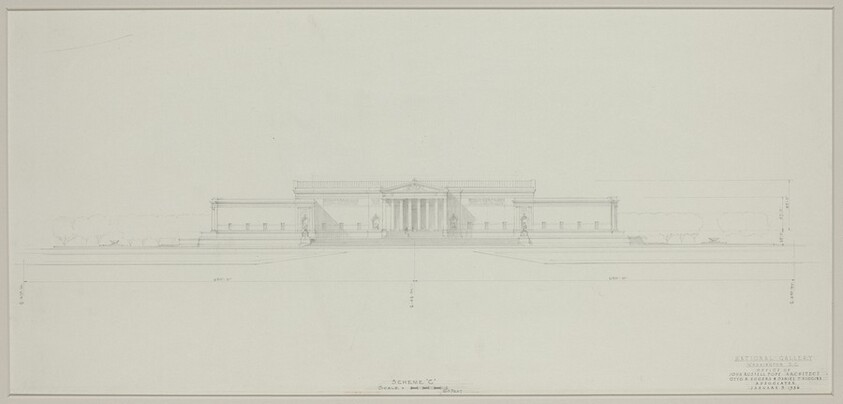 Early Elevation Study: Axis on 4 1/2 Street