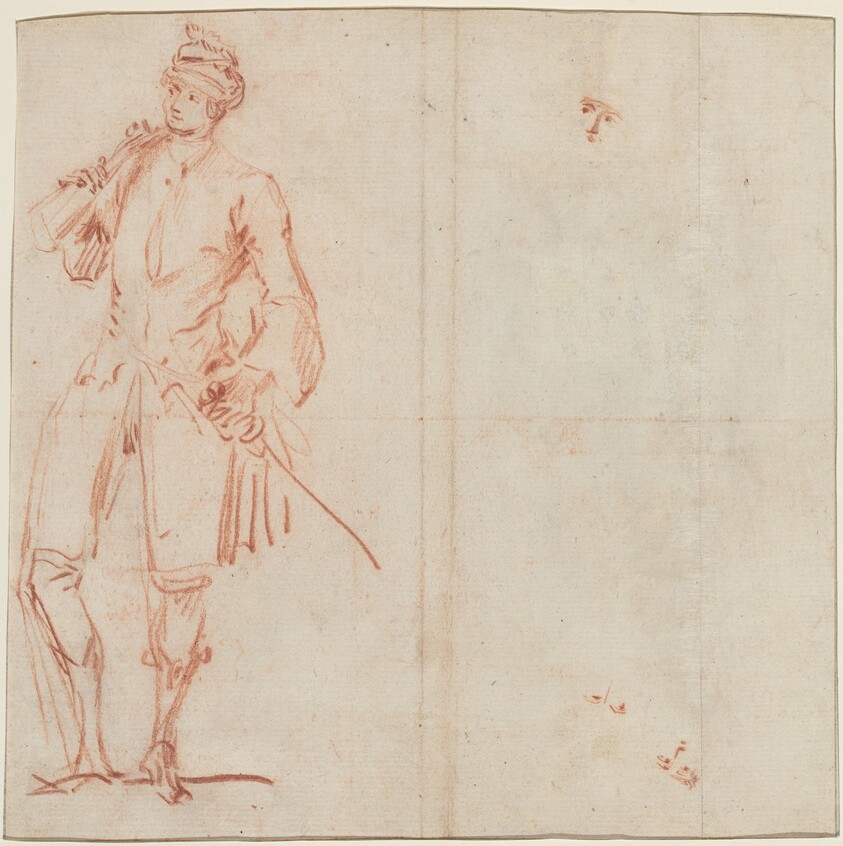 A Comic Actor Dressed as a Gentleman [recto]