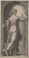 Justice, Marcantonio Raimondi after Raphael, c. 1515-1525