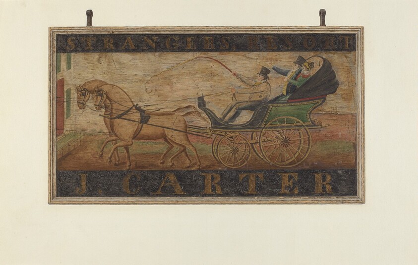 Inn Sign: "J. Carter" (verso)
