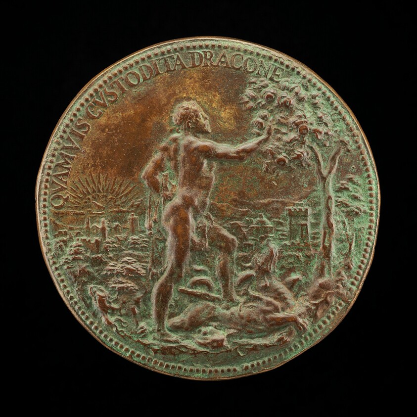 Fernando as Hercules Plucking the Apples of the Hesperides [reverse]