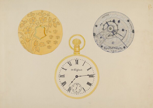 Gold Watch Frame and Case