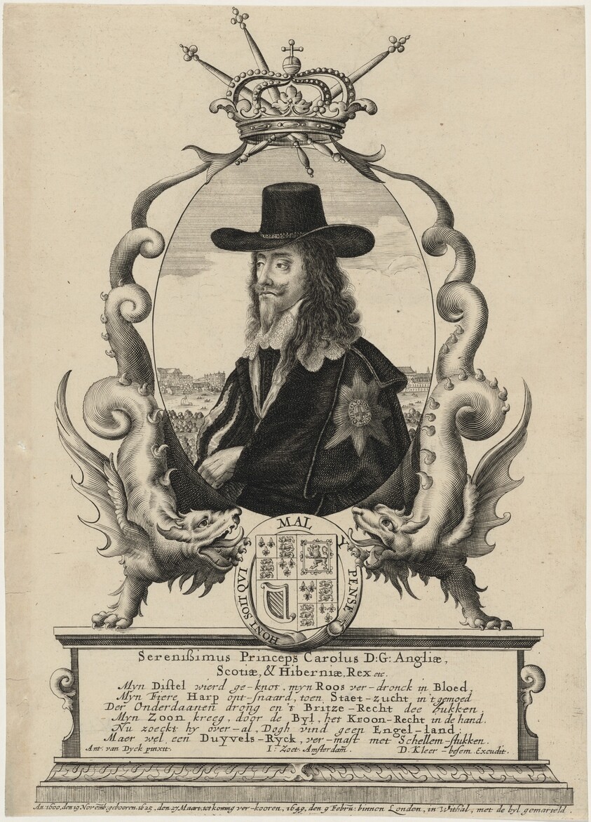 Charles I in a Border of Dragons