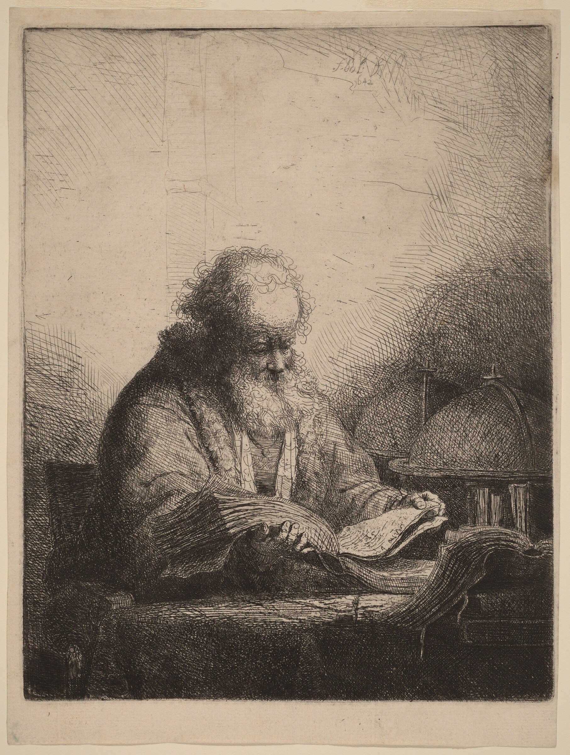 An Old Man Reading, Ferdinand Bol, 1642