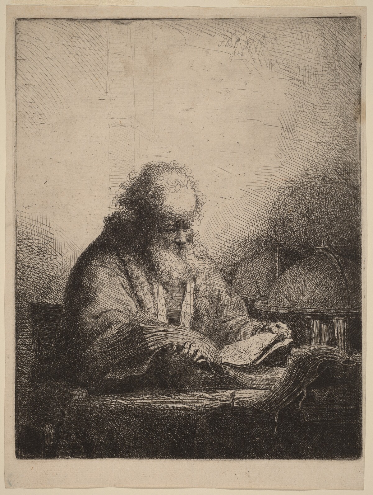 An Old Man Reading