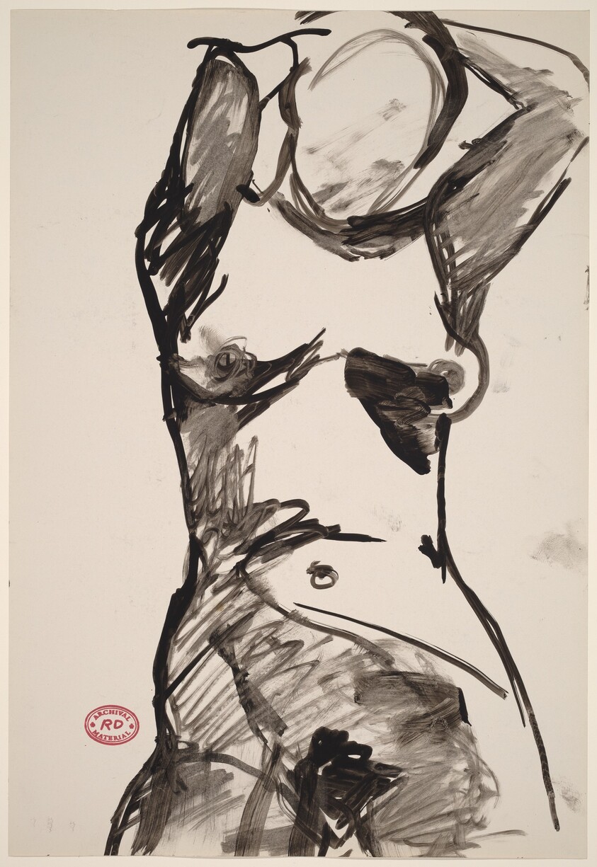 Untitled [nude with her arms raised]