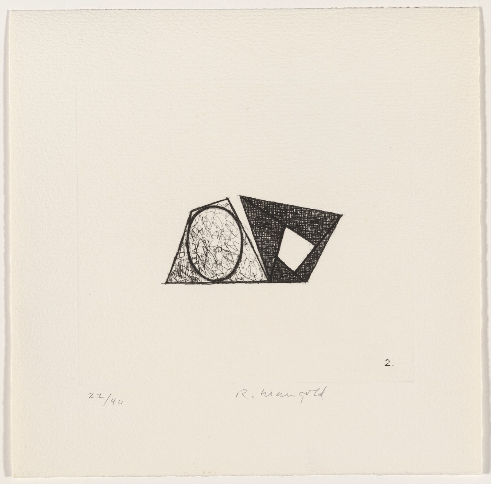 Pages, 2, Robert Mangold, 1989