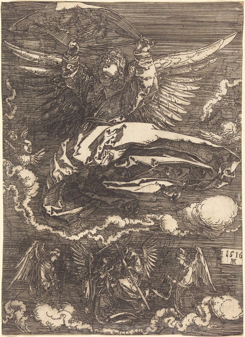 The Sudarium Held by One Angel
