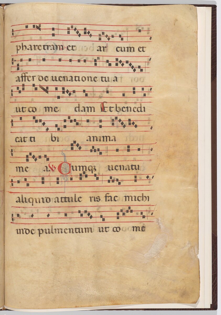 Leaf 8 from an antiphonal fragment