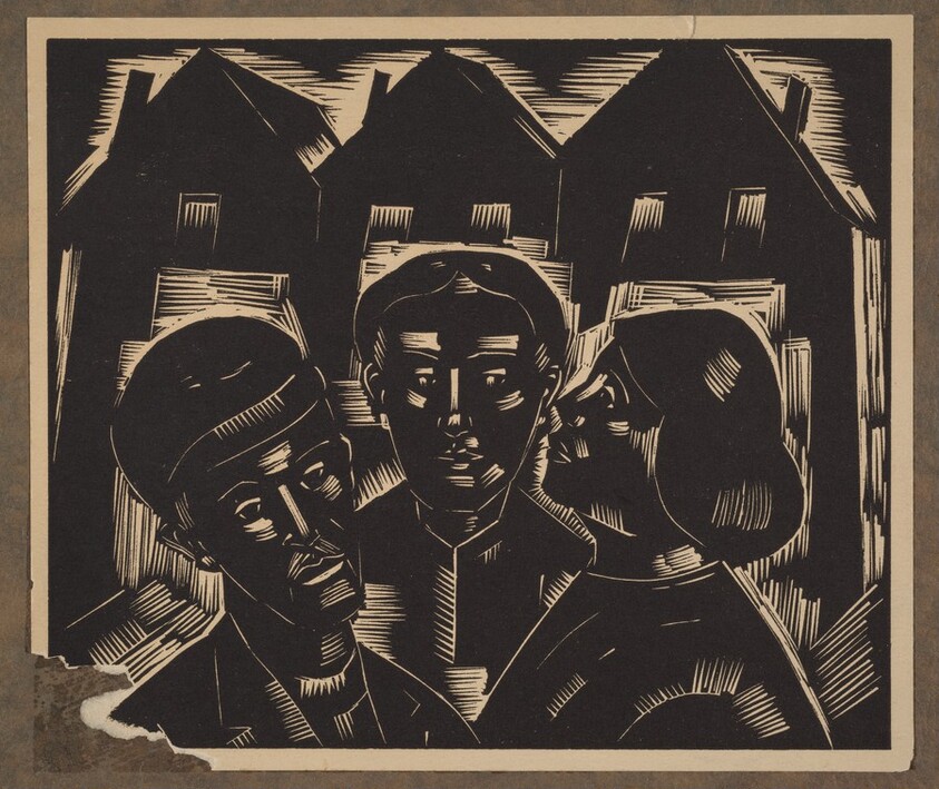 cover image (top) for "Linoleum-Cuts by William Jacobs"