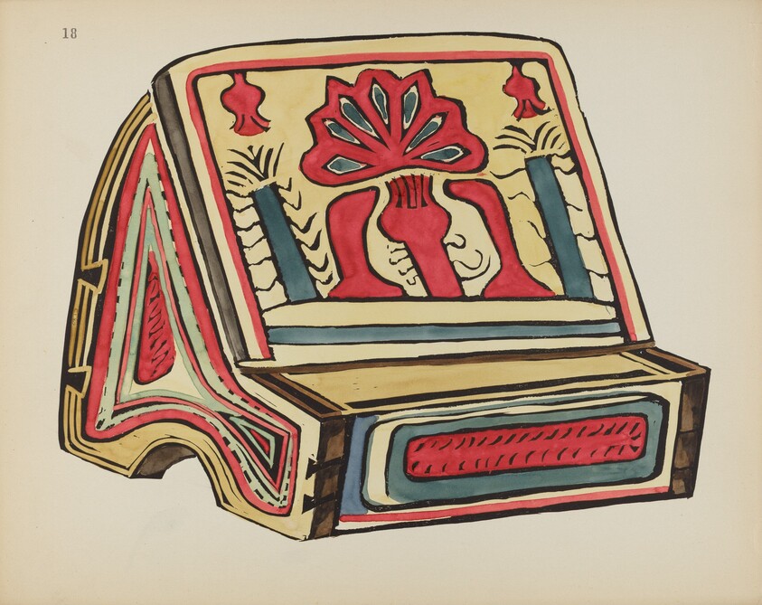 Plate 18: Reading Stand, Llano: From Portfolio "Spanish Colonial Designs of New Mexico"