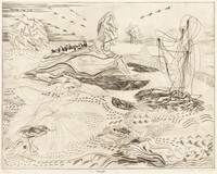 La noyée (The Deluge), Stanley William Hayter and Joseph Hecht, 1946