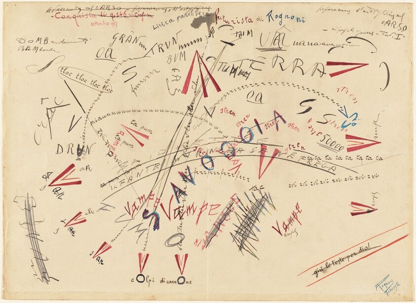 Barrage in the Carso (Preparzione d'artiglieria nel Carso)