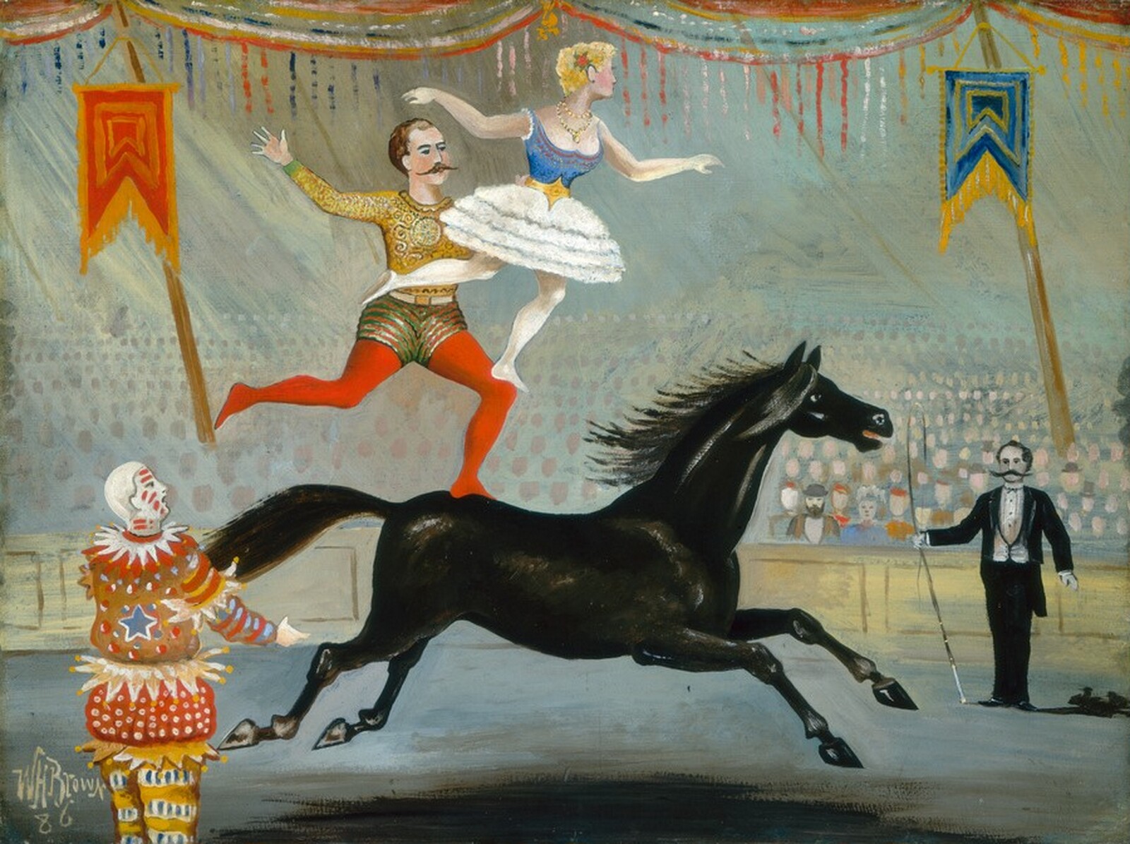 Bareback Riders, W.H. Brown, 1886