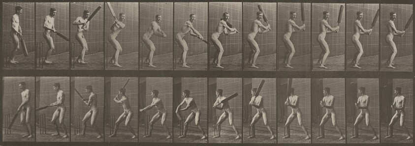 Plate Number 293. Cricket, batting and back cut