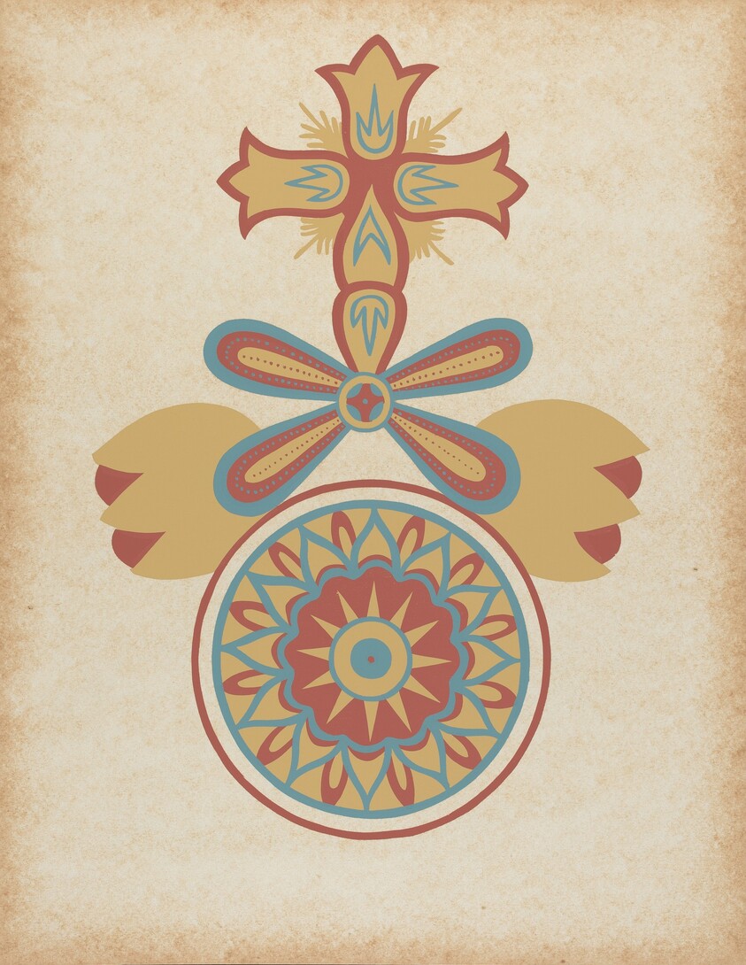 Santa Barbara Mission Doorway Design from the portfolio "Decorative Art of Spanish California"