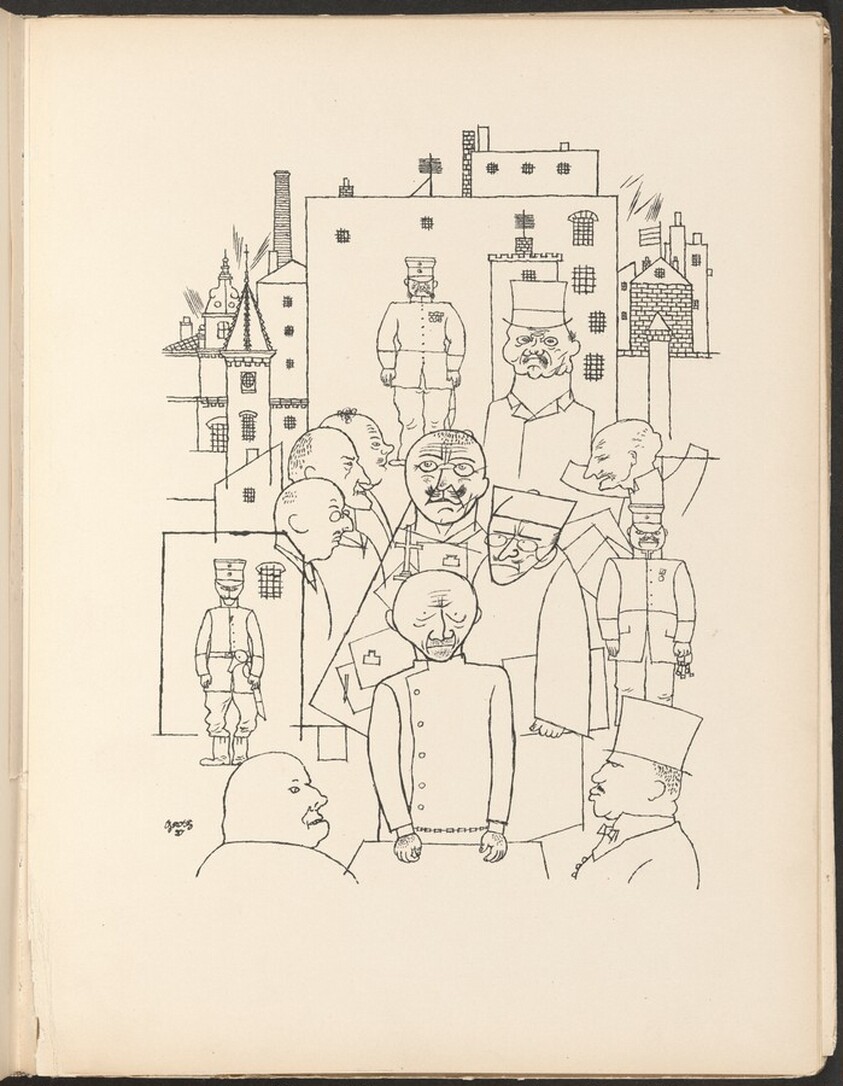 Er hat Hindenburg verspottet (He Made Fun of Hindenburg) from Deutsche Graphiker der Gegenwart (German Printmakers of Our Time)