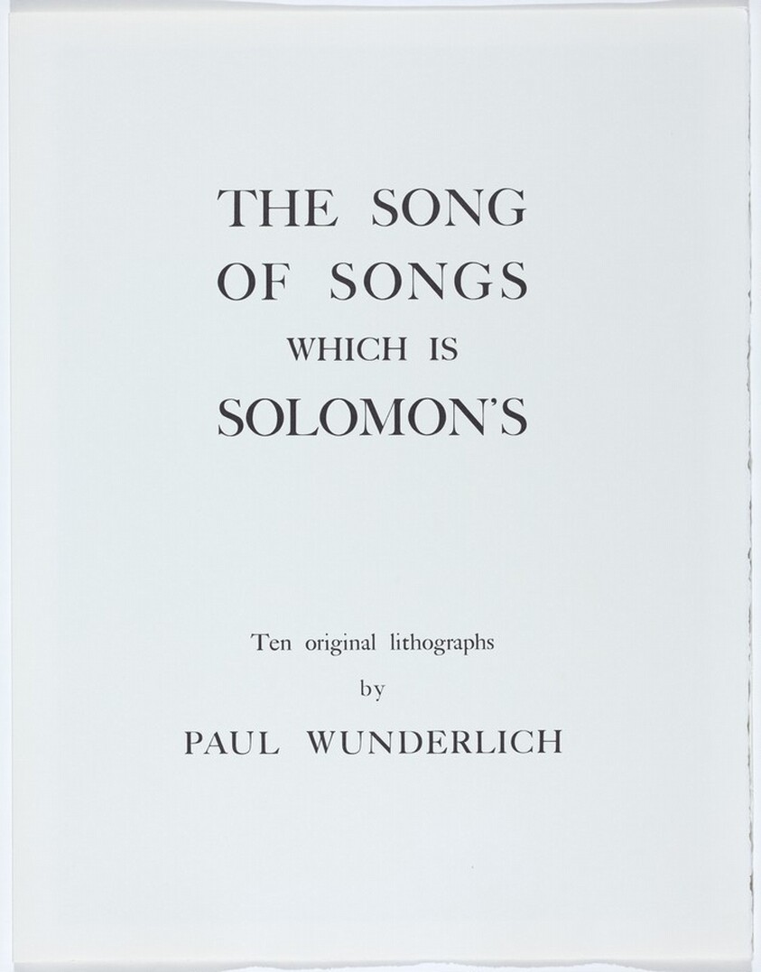 The Song of Songs which is Solomon's