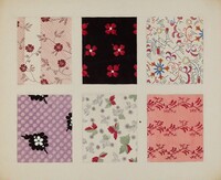Materials from Quilt, Dorothy Posten, c. 1937