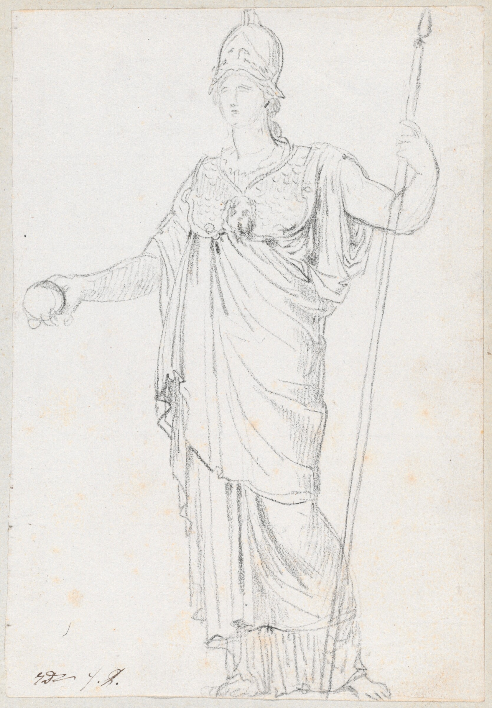 Statue of Minerva, Jacques-Louis David, 1775/80