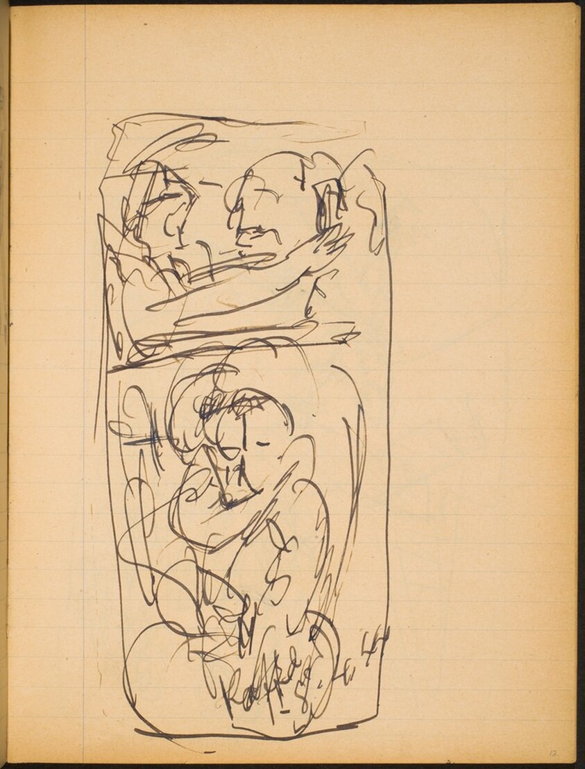 Mehrfigurige Szene (Figural Sketch) [p. 13]