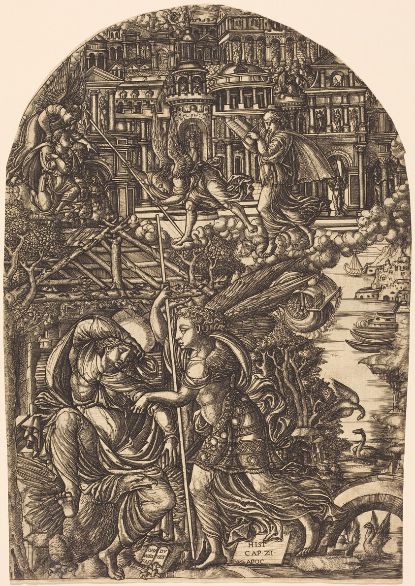 The Angel Shows Saint John the New Jerusalem