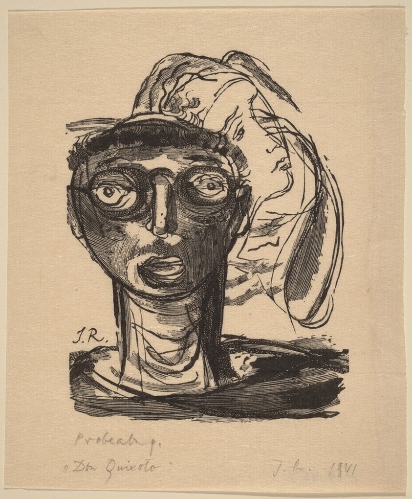 Illustration to Cervantes, "Don Quixote"