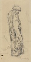 Study of a Standing Woman, Käthe Kollwitz, 1905