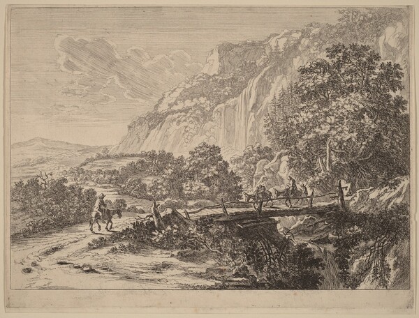 The Wooden Bridge at Sulmona, near Tivoli