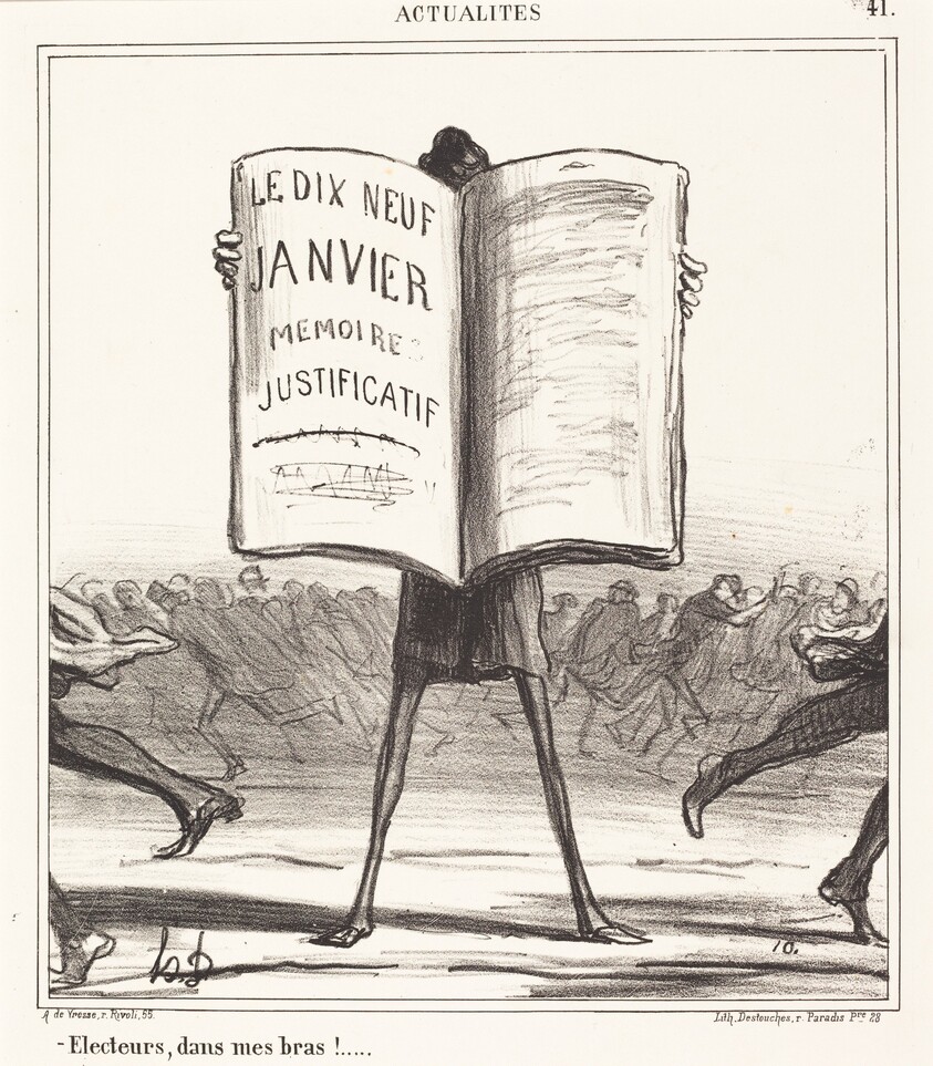 Électeurs, dans mes bras!...