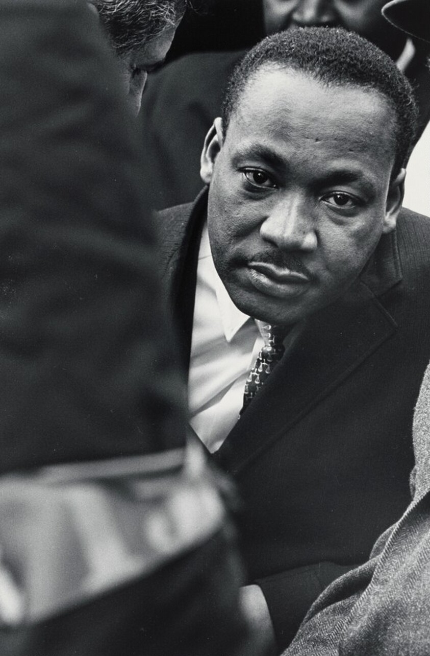 While he was surrounded by the crowd before his speech at the United Nations