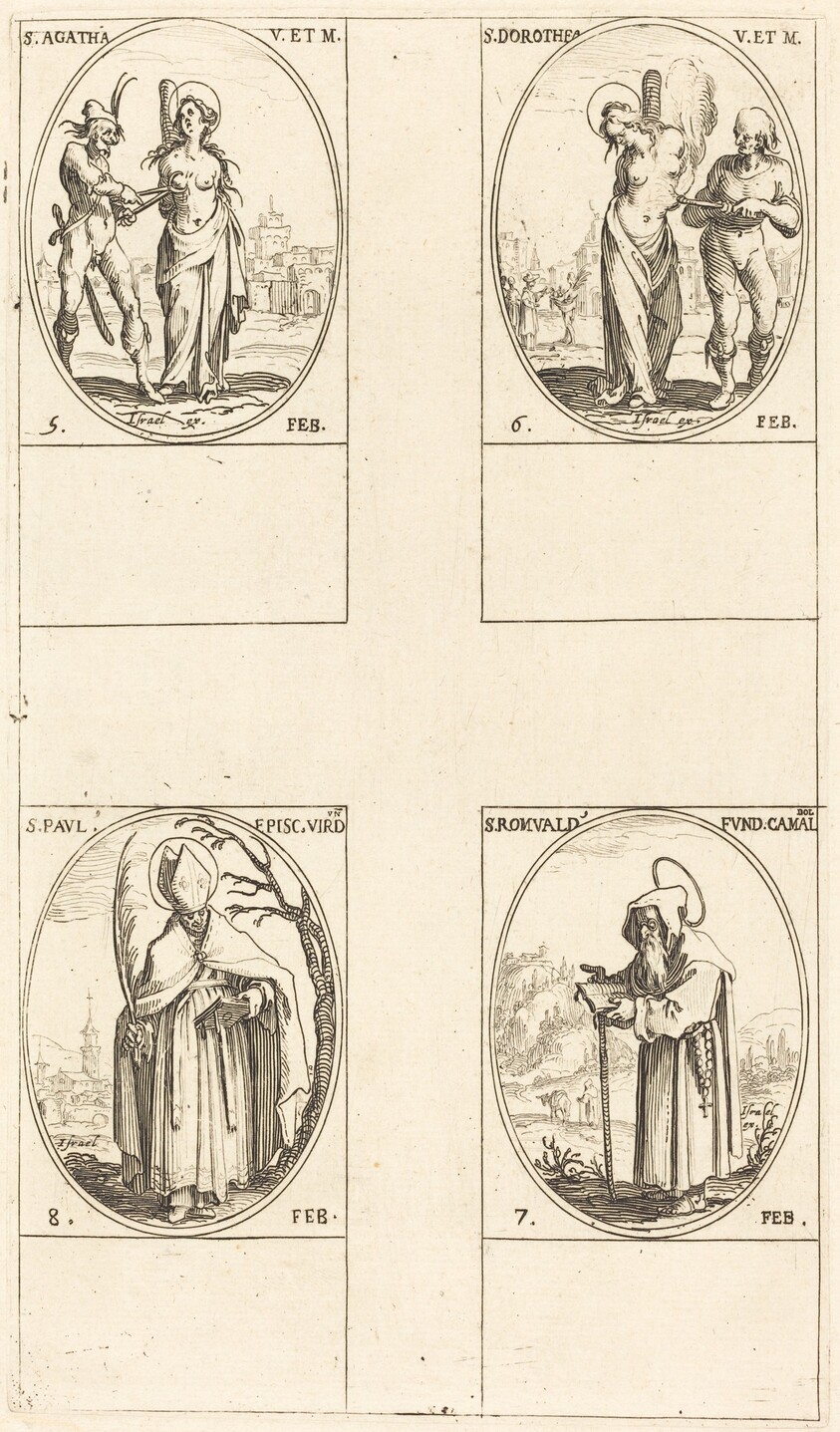 St. Agatha; St. Dorothy; St. Romuald of Ravenna; St. Paul, Bishop of Verdun