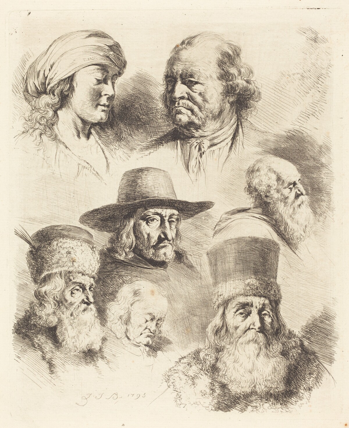 Seven Studies of Heads