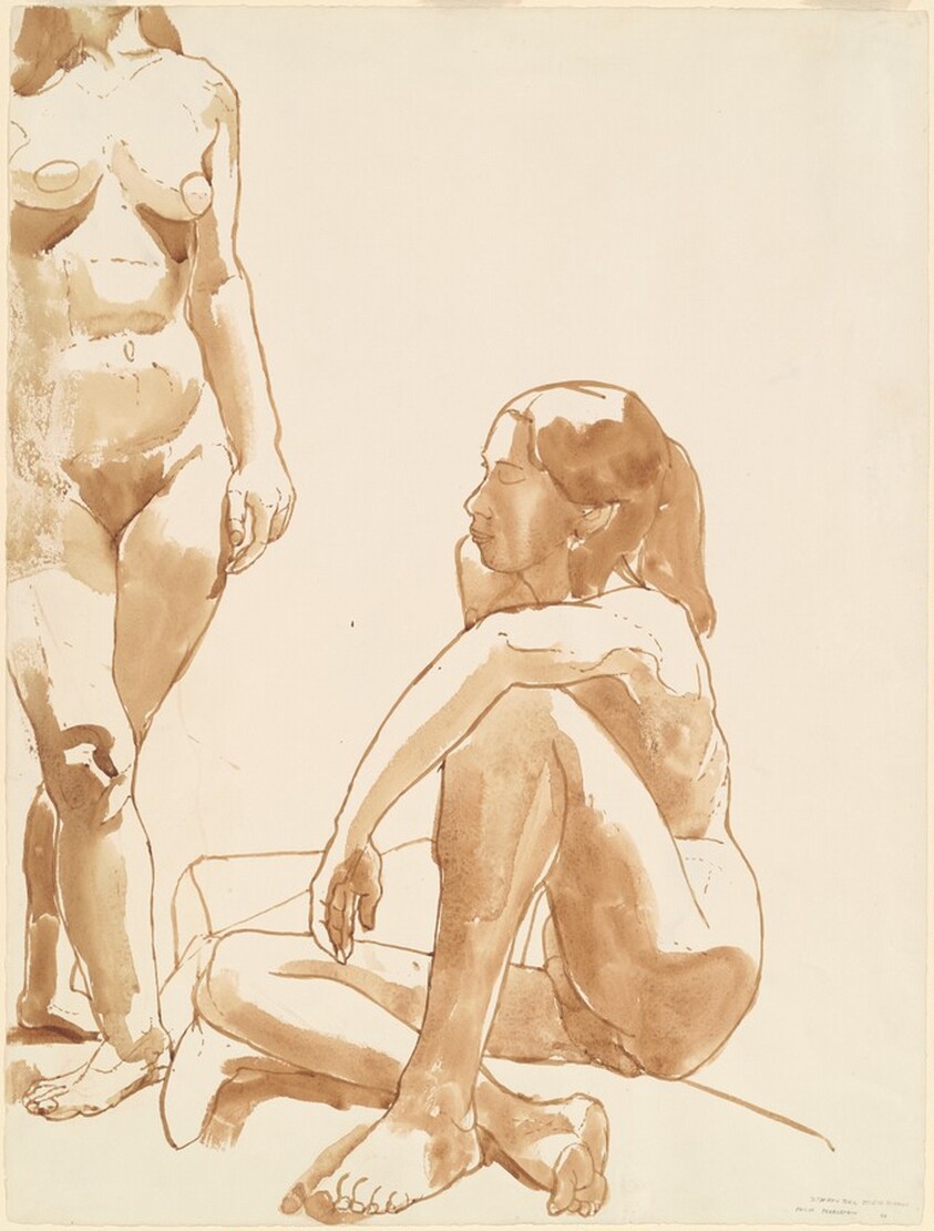 One Seated and One Standing