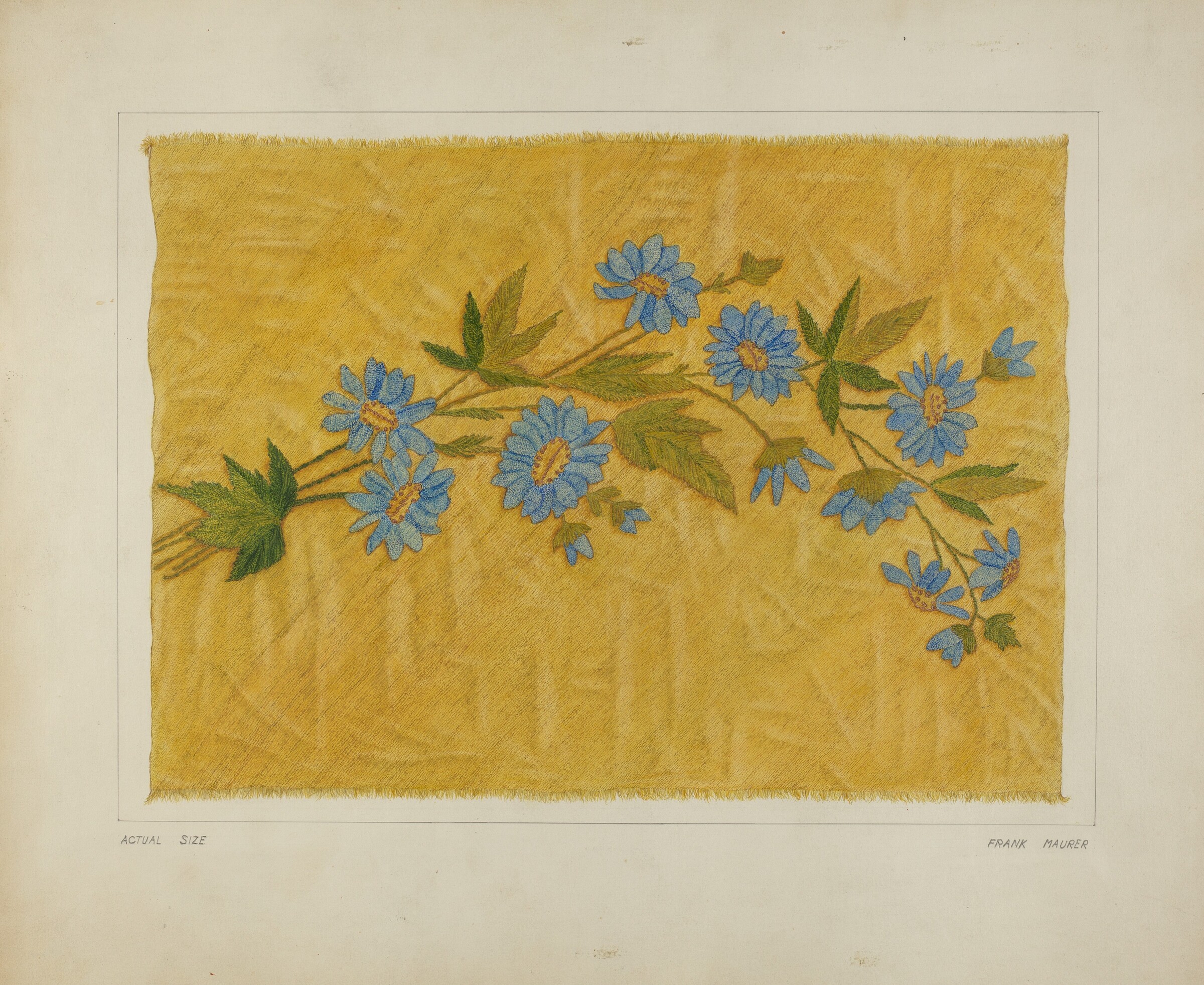 Crewel embroidery, Frank Maurer, 1935/1942