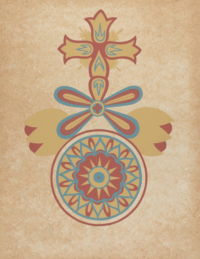 Santa Barbara Mission Doorway Design from the portfolio "Decorative Art of Spanish California"