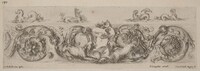 Ornamental Frieze with Marine Creatures, Stefano Della Bella, probably 1648