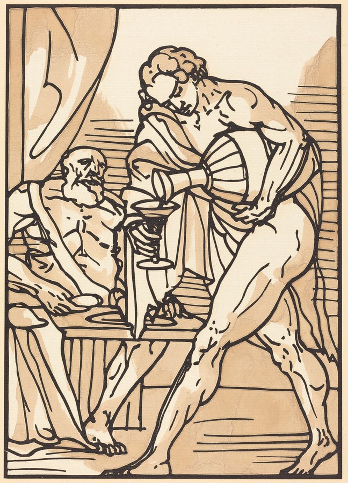 Man Pouring from Jug