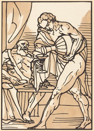 Man Pouring from Jug