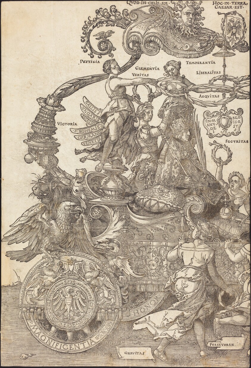 The Triumphal Chariot of Maximilian I (The Great Triumphal Car) [plate 1 of 8]