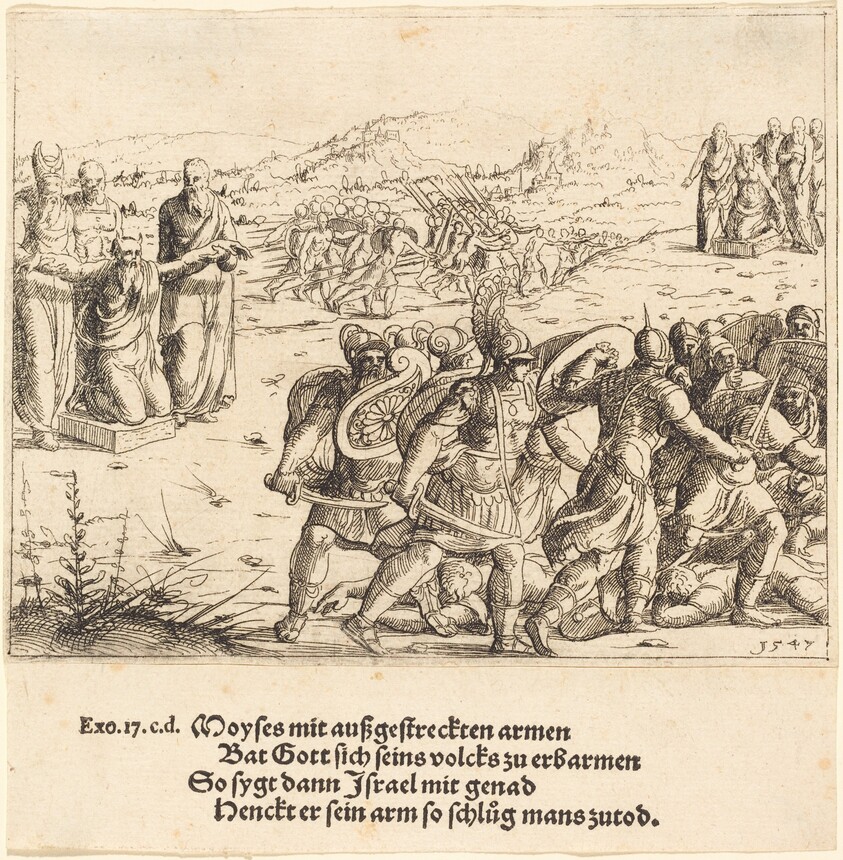 Moses with Outstretched Arms