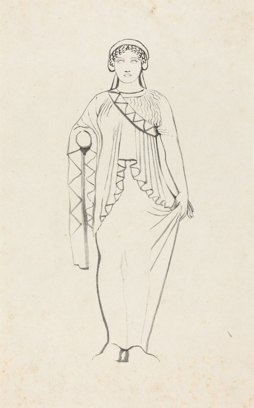 Statue on the Pediment over the West Front ofa Temple at Egina